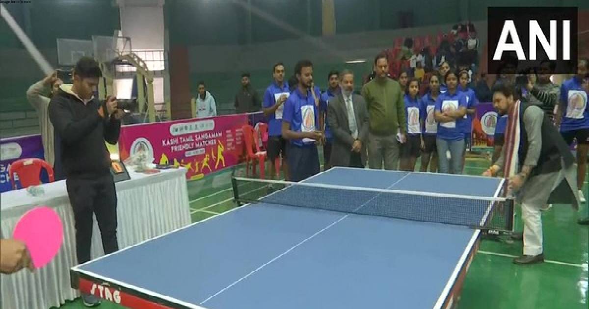 Anurag Thakur inaugurates table tennis and other sports events in Varanasi